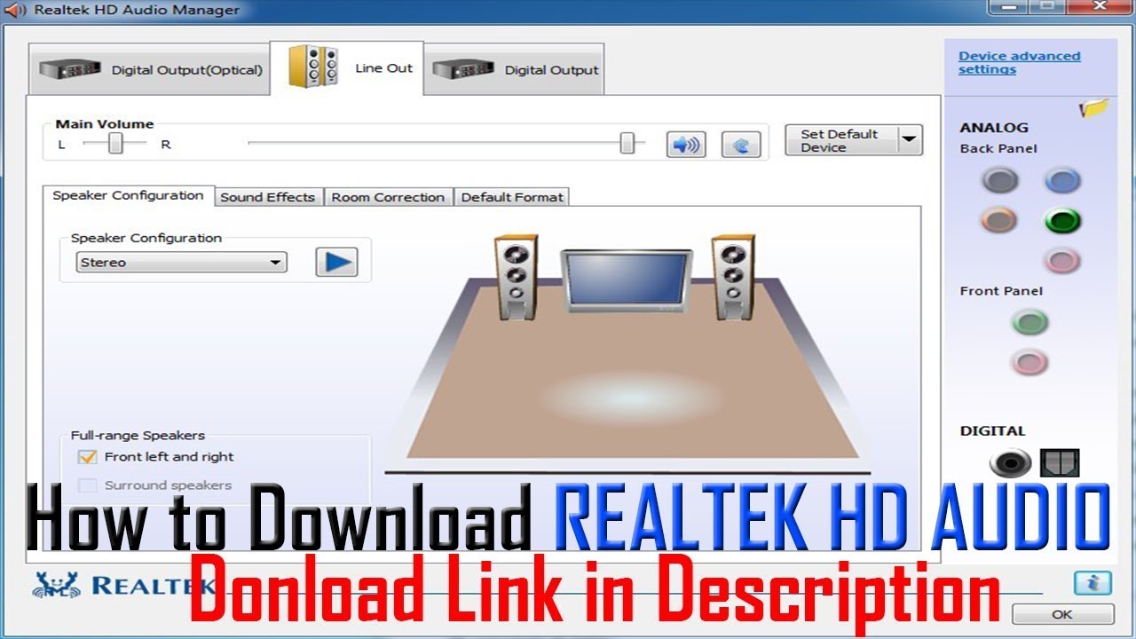 download realtek audio driver for windows 10